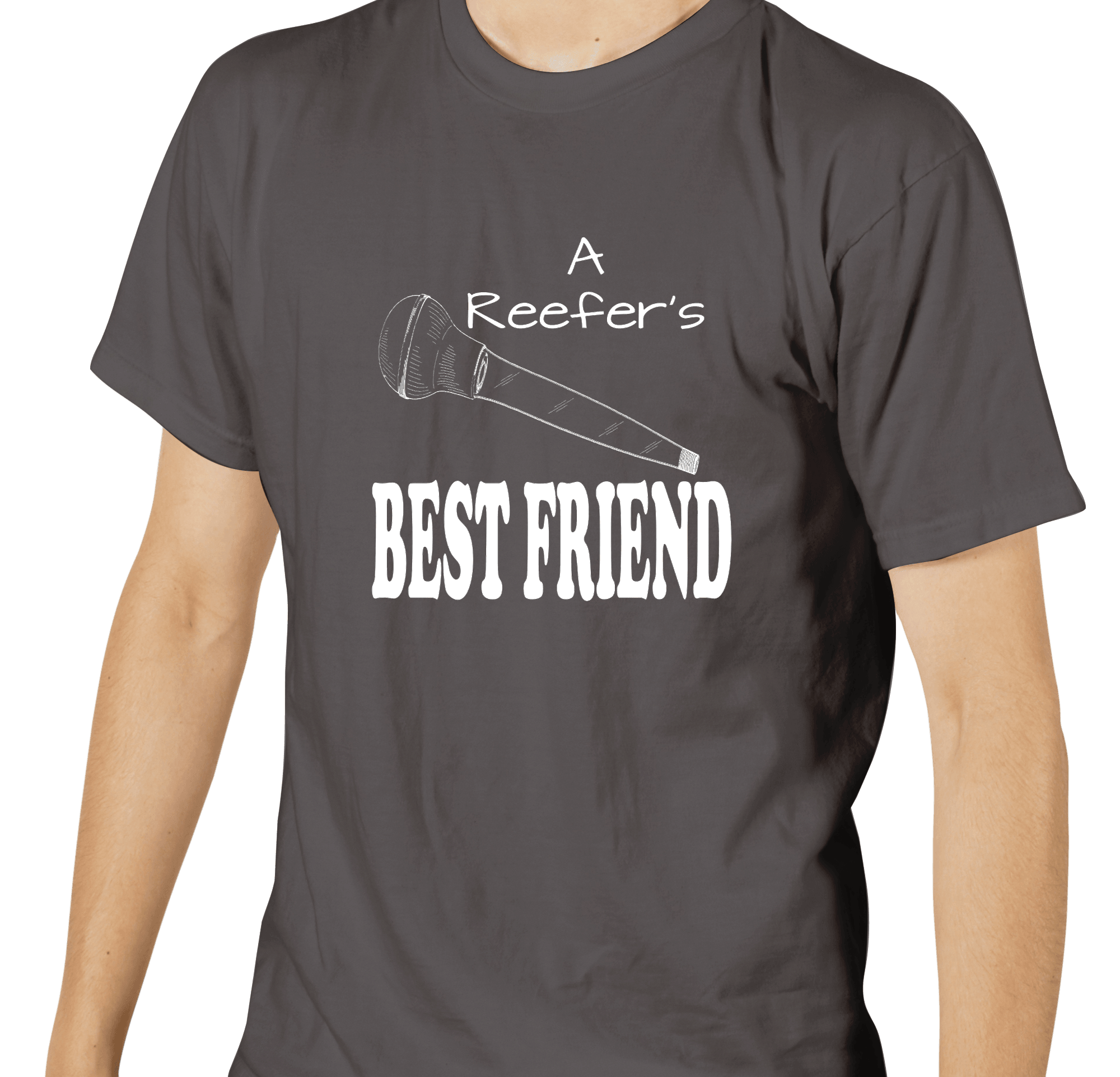 A Reefer's Best Friend T-Shirt Dark Grey - SaltCritters