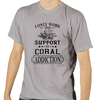Coral Addiction T-Shirt Grey - SaltCritters