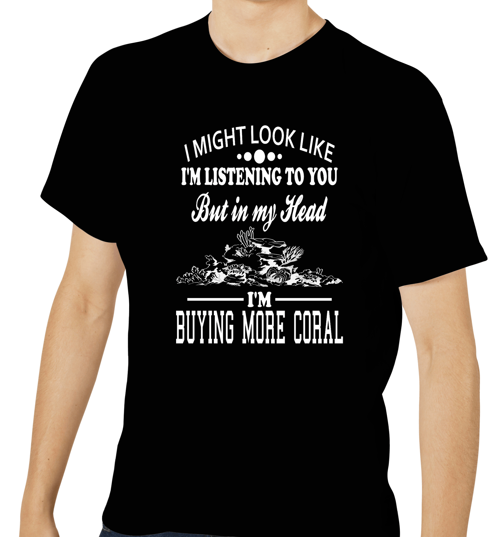 Saltwater Fish Tank Hobby Shirt - Black | SaltCritters Small / Yes Logo