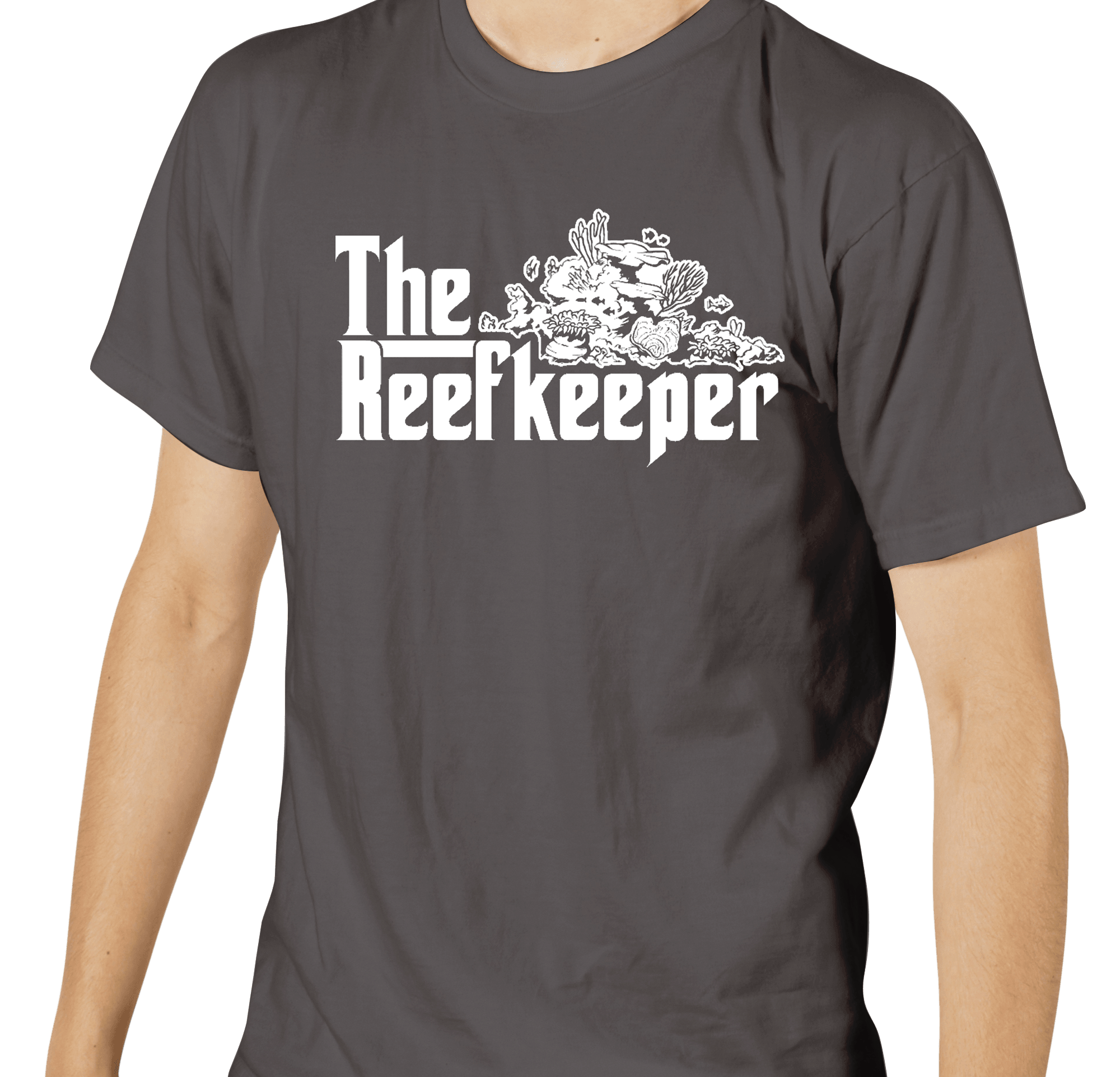 The Reefkeeper T-Shirt Dark Grey - SaltCritters