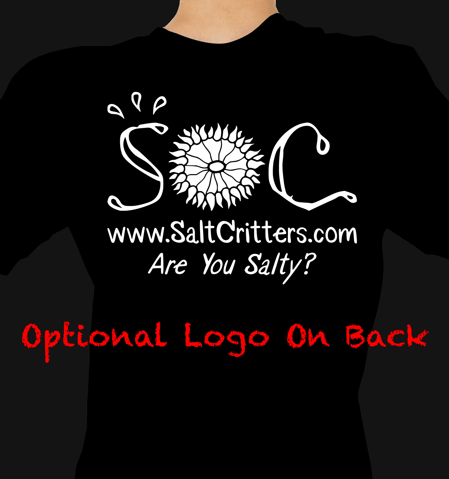 Coral Addiction T-Shirt Black - SaltCritters