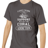 Coral Addiction T-Shirt Dark Grey - SaltCritters