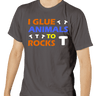 I Glue Animals To Rocks T-Shirt Dark Grey - SaltCritters